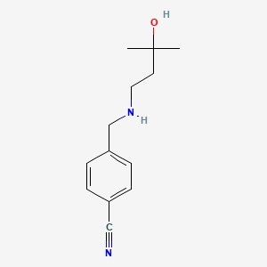 4-(((3-Hydroxy-3-methylbutyl)amino)methyl)benzonitrile