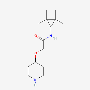 2-piperidin-4-yloxy-N-(2,2,3,3-tetramethylcyclopropyl)acetamide