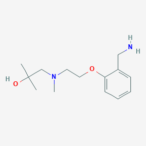 1-[2-[2-(Aminomethyl)phenoxy]ethyl-methylamino]-2-methylpropan-2-ol