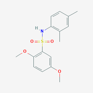 molecular formula C16H19NO4S B7606539 N-(2,4-二甲苯基)-2,5-二甲氧基苯磺酰胺 