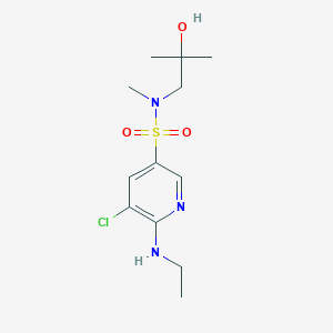 5-chloro-6-(ethylamino)-N-(2-hydroxy-2-methylpropyl)-N-methylpyridine-3-sulfonamide