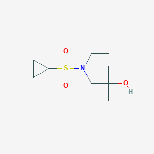 N-ethyl-N-(2-hydroxy-2-methylpropyl)cyclopropanesulfonamide