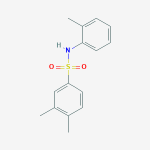 molecular formula C15H17NO2S B7606594 3,4-dimethyl-N-(2-methylphenyl)benzenesulfonamide 