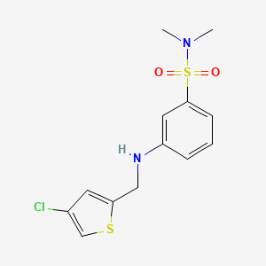 3-[(4-chlorothiophen-2-yl)methylamino]-N,N-dimethylbenzenesulfonamide