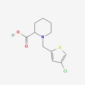 1-[(4-Chlorothiophen-2-yl)methyl]piperidine-2-carboxylic acid