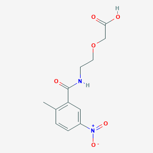 2-[2-[(2-Methyl-5-nitrobenzoyl)amino]ethoxy]acetic acid