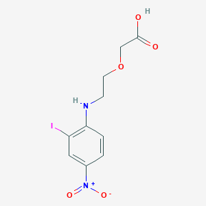 2-[2-(2-Iodo-4-nitroanilino)ethoxy]acetic acid