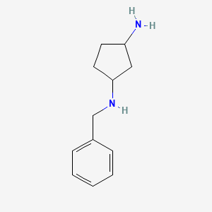 molecular formula C12H18N2 B7606653 N1-Benzylcyclopentane-1,3-diamine 