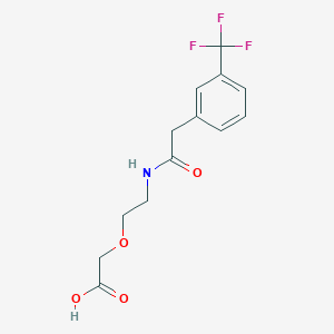 2-[2-[[2-[3-(Trifluoromethyl)phenyl]acetyl]amino]ethoxy]acetic acid