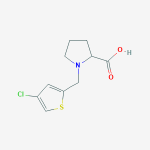 1-[(4-Chlorothiophen-2-yl)methyl]pyrrolidine-2-carboxylic acid