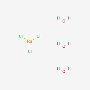 molecular formula Cl3H6O3Ru B076067 三水合氯化钌 (III) CAS No. 13815-94-6