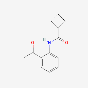 N-(2-acetylphenyl)cyclobutanecarboxamide