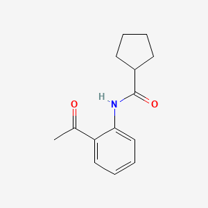 N-(2-acetylphenyl)cyclopentanecarboxamide