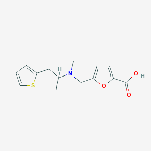 5-[[Methyl(1-thiophen-2-ylpropan-2-yl)amino]methyl]furan-2-carboxylic acid