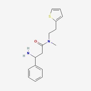 3-amino-N-methyl-3-phenyl-N-(2-thiophen-2-ylethyl)propanamide