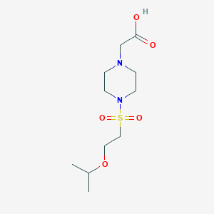 2-[4-(2-Propan-2-yloxyethylsulfonyl)piperazin-1-yl]acetic acid