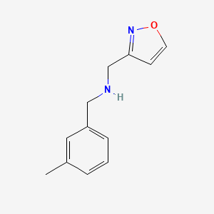 N-[(3-methylphenyl)methyl]-1-(1,2-oxazol-3-yl)methanamine