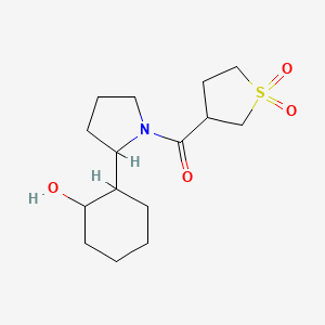 (1,1-Dioxothiolan-3-yl)-[2-(2-hydroxycyclohexyl)pyrrolidin-1-yl]methanone