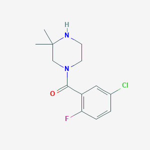 (5-Chloro-2-fluorophenyl)-(3,3-dimethylpiperazin-1-yl)methanone