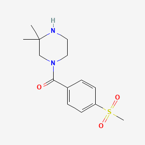 (3,3-Dimethylpiperazin-1-yl)-(4-methylsulfonylphenyl)methanone