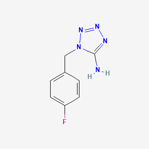 molecular formula C8H8FN5 B7606785 1-[(4-Fluorophenyl)methyl]-1h-1,2,3,4-tetrazol-5-amine 