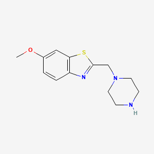 6-Methoxy-2-(piperazin-1-ylmethyl)-1,3-benzothiazole