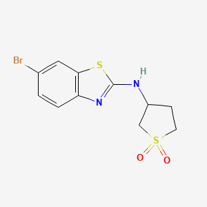 6-bromo-N-(1,1-dioxothiolan-3-yl)-1,3-benzothiazol-2-amine