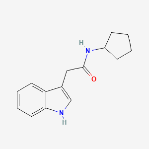 N-cyclopentyl-2-(1H-indol-3-yl)acetamide