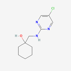 molecular formula C11H16ClN3O B7606868 1-[[(5-Chloropyrimidin-2-yl)amino]methyl]cyclohexan-1-ol 