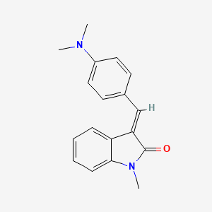 molecular formula C18H18N2O B7606886 (E)-1-Methyl-3-(4-dimethylaminobenzylidene)indoline-2-one 