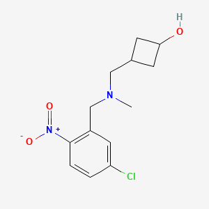 3-[[(5-Chloro-2-nitrophenyl)methyl-methylamino]methyl]cyclobutan-1-ol