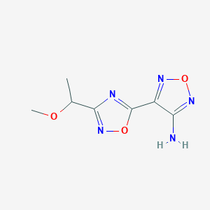 4-[3-(1-Methoxyethyl)-1,2,4-oxadiazol-5-yl]-1,2,5-oxadiazol-3-amine