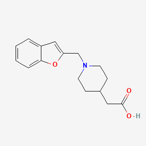 2-[1-(1-Benzofuran-2-ylmethyl)piperidin-4-yl]acetic acid