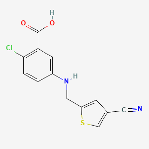 2-Chloro-5-[(4-cyanothiophen-2-yl)methylamino]benzoic acid