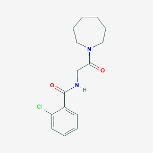 N-[2-(azepan-1-yl)-2-oxoethyl]-2-chlorobenzamide