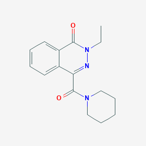 molecular formula C16H19N3O2 B7607012 2-Ethyl-4-(piperidine-1-carbonyl)phthalazin-1-one 