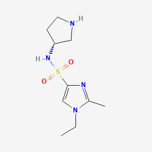 1-ethyl-2-methyl-N-[(3R)-pyrrolidin-3-yl]imidazole-4-sulfonamide