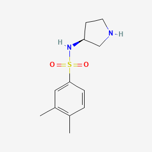 3,4-dimethyl-N-[(3S)-pyrrolidin-3-yl]benzenesulfonamide