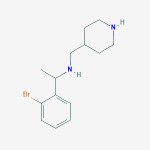 1-(2-bromophenyl)-N-(piperidin-4-ylmethyl)ethanamine