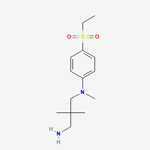 N'-(4-ethylsulfonylphenyl)-N',2,2-trimethylpropane-1,3-diamine