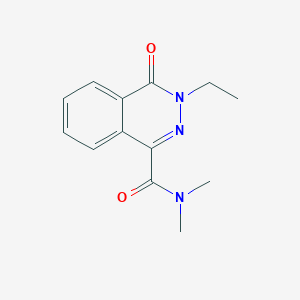 molecular formula C13H15N3O2 B7607169 3-ethyl-N,N-dimethyl-4-oxophthalazine-1-carboxamide 