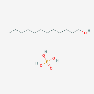 molecular formula C12H27O4P B076072 Phosphoric acid, dodecyl ester CAS No. 12751-23-4
