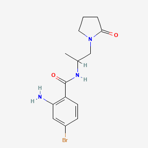 2-amino-4-bromo-N-[1-(2-oxopyrrolidin-1-yl)propan-2-yl]benzamide