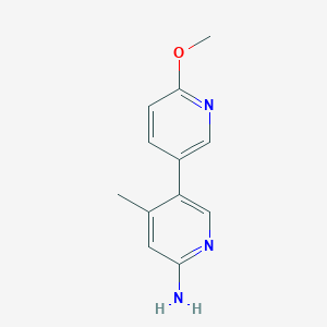 5-(6-Methoxypyridin-3-yl)-4-methylpyridin-2-amine