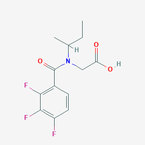 2-[Butan-2-yl-(2,3,4-trifluorobenzoyl)amino]acetic acid