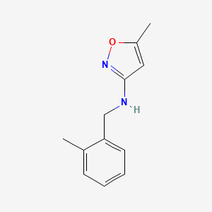 5-methyl-N-[(2-methylphenyl)methyl]-1,2-oxazol-3-amine