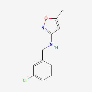 N-[(3-chlorophenyl)methyl]-5-methyl-1,2-oxazol-3-amine