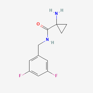 1-amino-N-[(3,5-difluorophenyl)methyl]cyclopropane-1-carboxamide