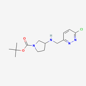 molecular formula C14H21ClN4O2 B7607293 tert-Butyl 3-(((6-chloropyridazin-3-yl)methyl)amino)pyrrolidine-1-carboxylate 