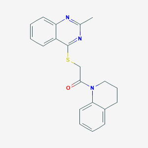 1-(3,4-dihydro-2H-quinolin-1-yl)-2-(2-methylquinazolin-4-yl)sulfanylethanone